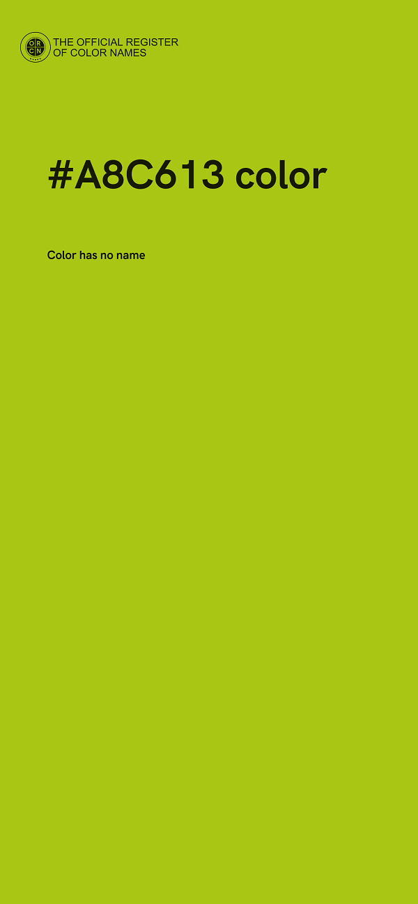 #A8C613 color image