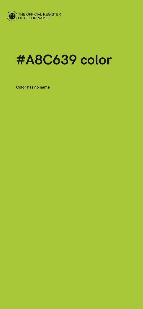 #A8C639 color image