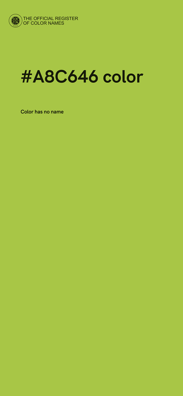 #A8C646 color image
