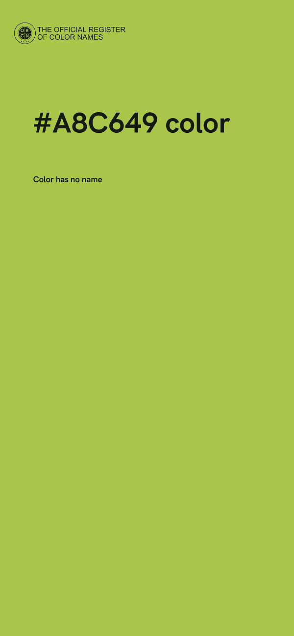 #A8C649 color image