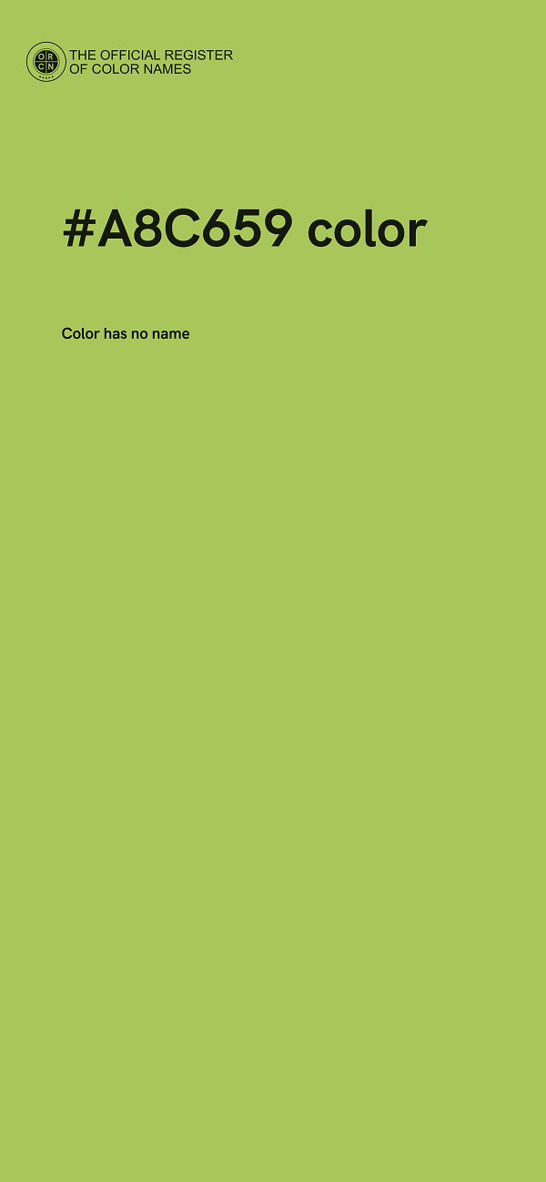 #A8C659 color image
