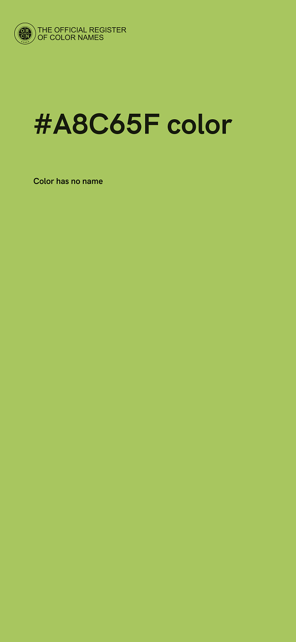#A8C65F color image