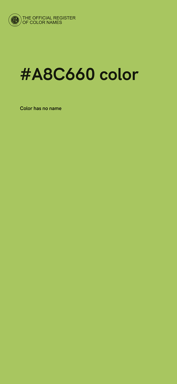 #A8C660 color image