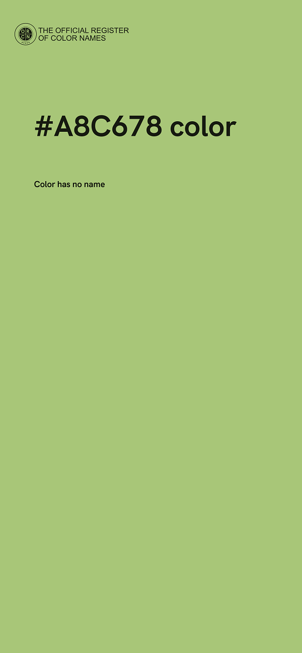 #A8C678 color image