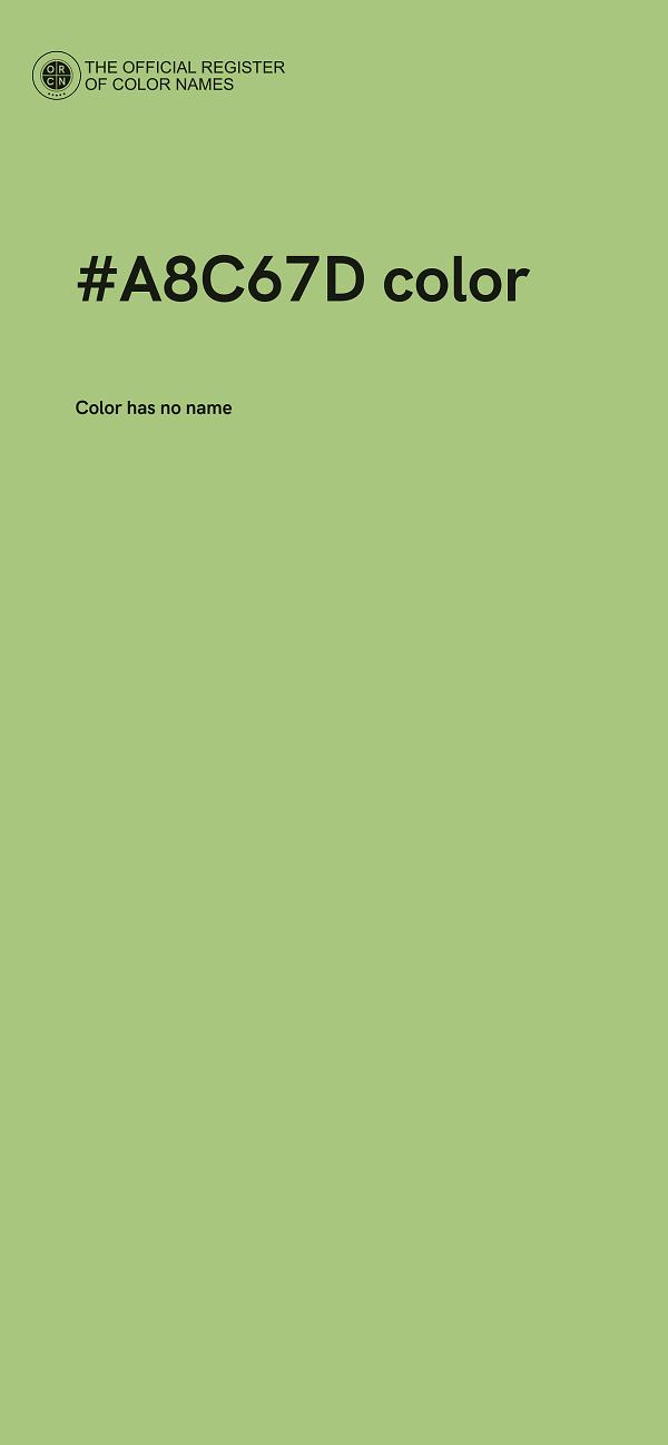 #A8C67D color image