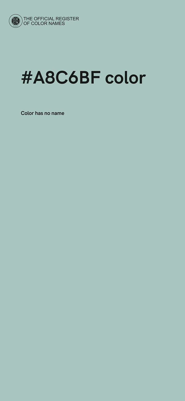 #A8C6BF color image