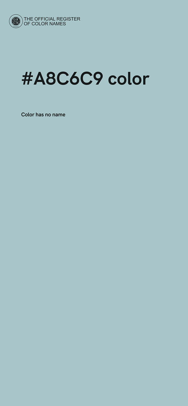 #A8C6C9 color image