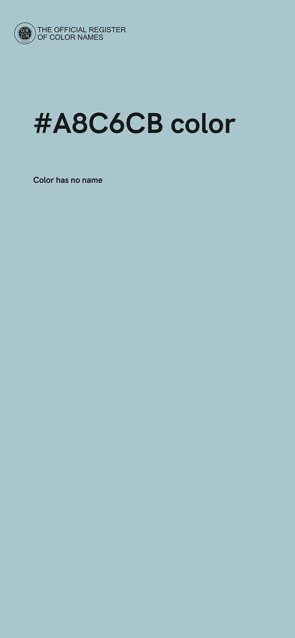 #A8C6CB color image