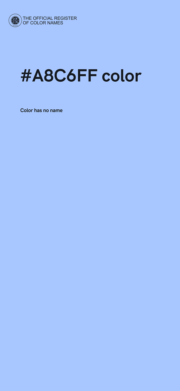 #A8C6FF color image