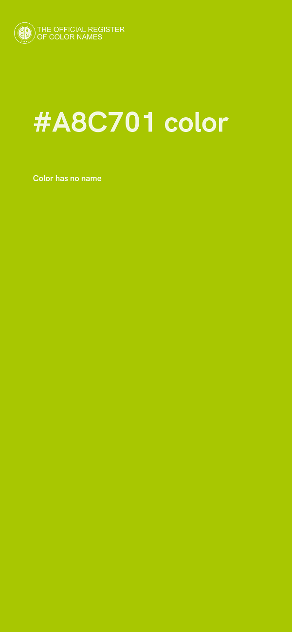 #A8C701 color image