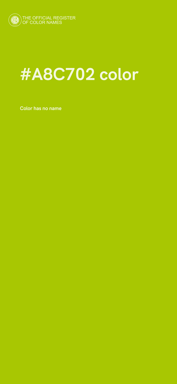 #A8C702 color image