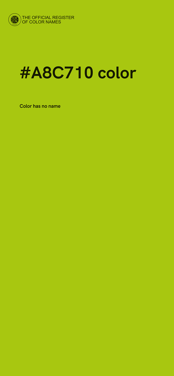 #A8C710 color image