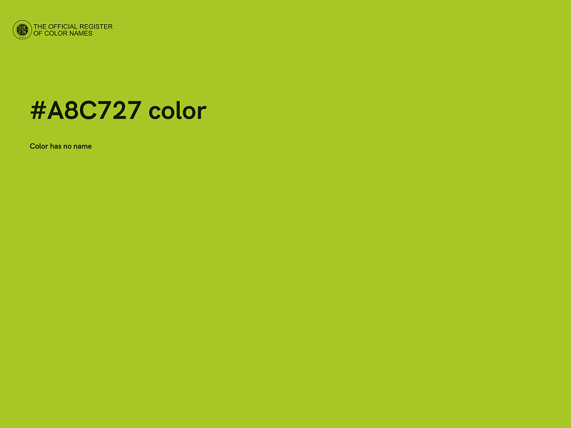 #A8C727 color image