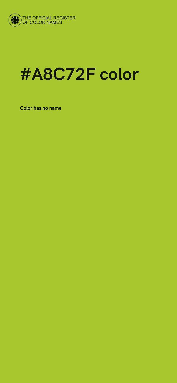 #A8C72F color image