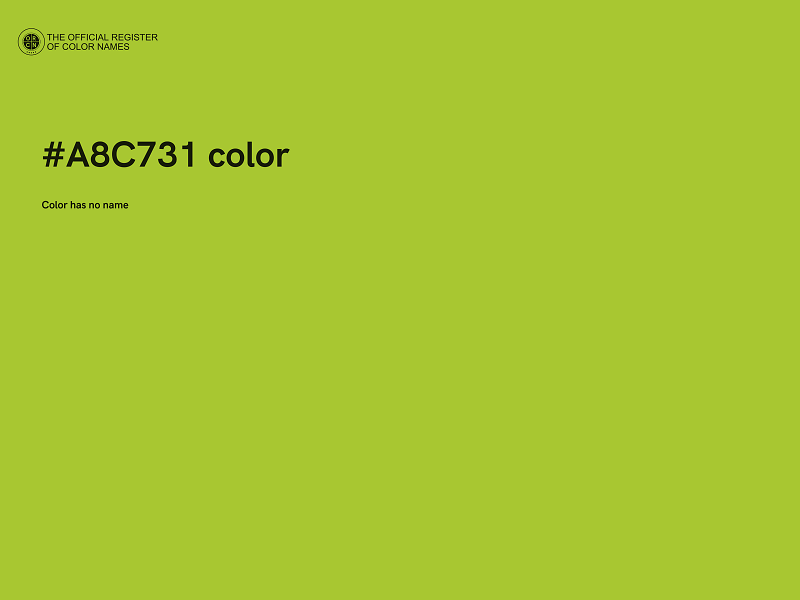 #A8C731 color image