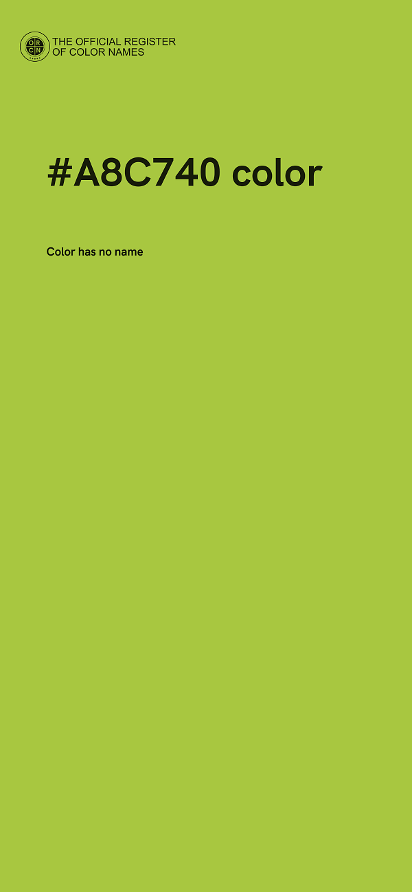 #A8C740 color image