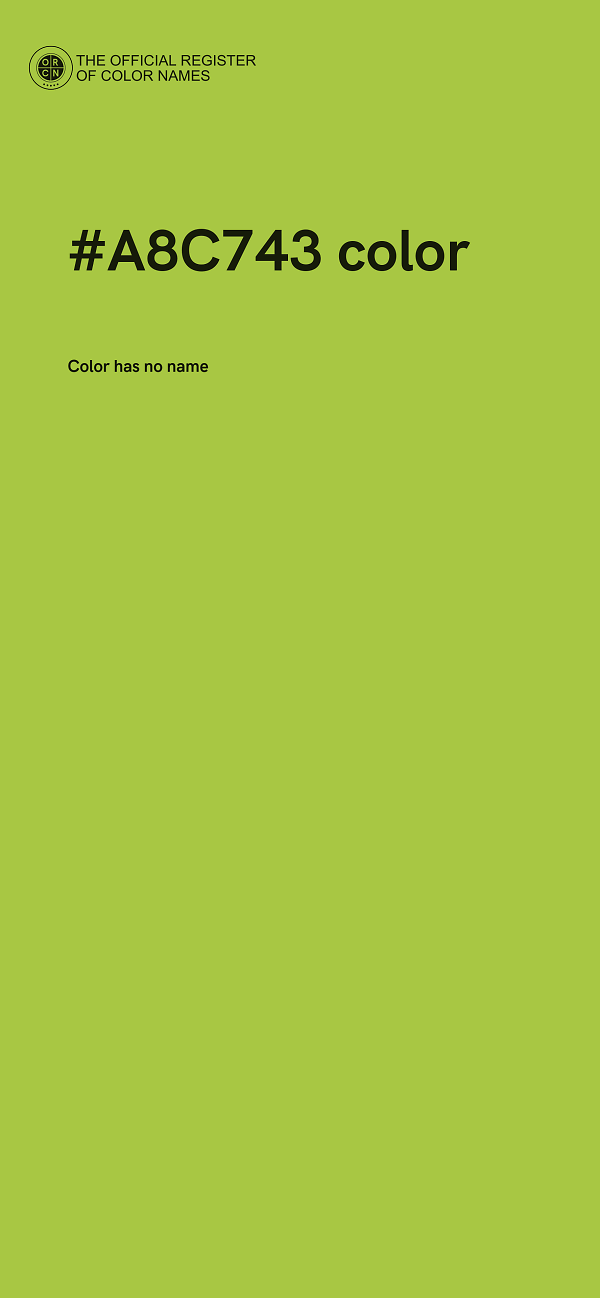#A8C743 color image