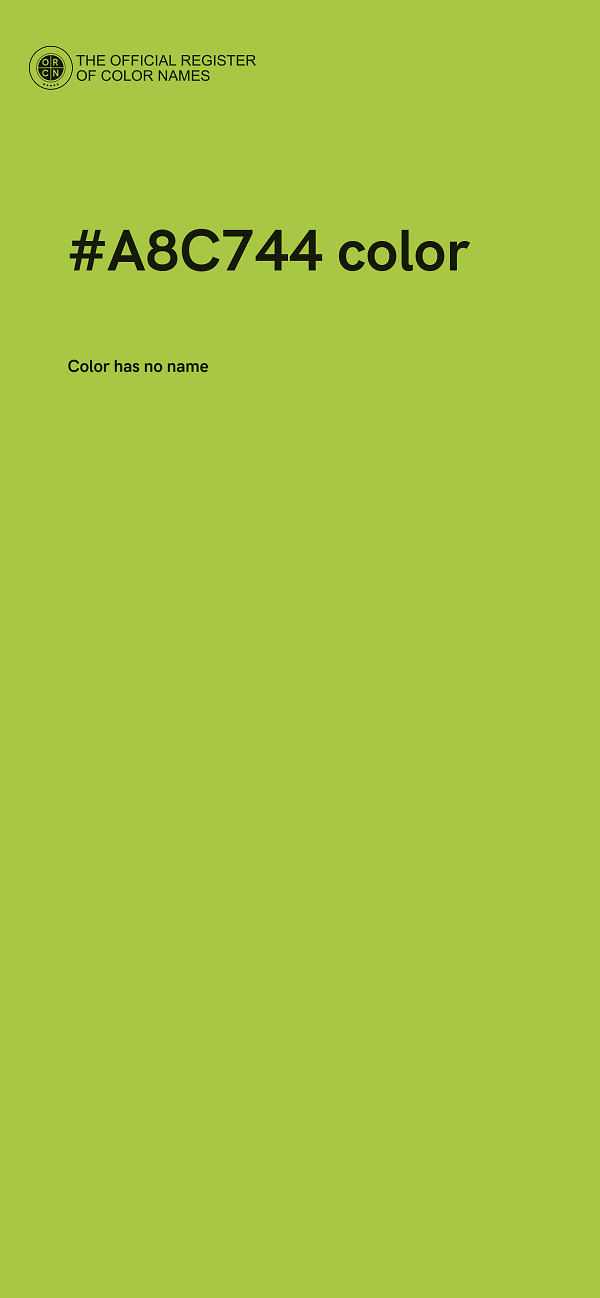 #A8C744 color image