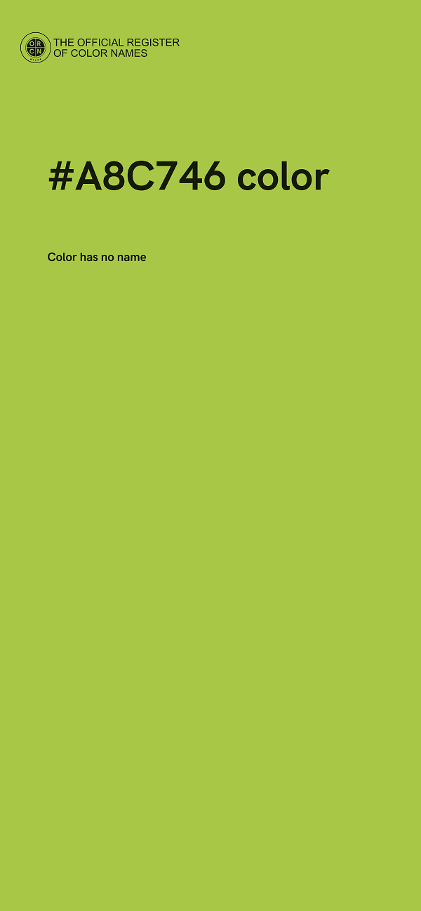 #A8C746 color image