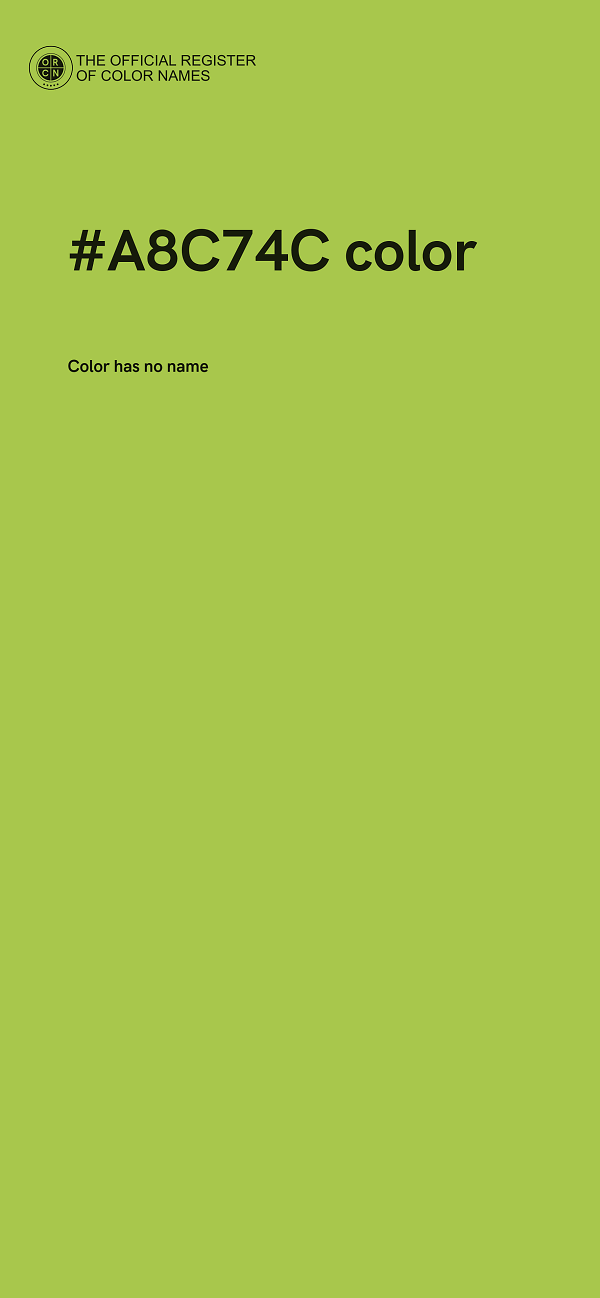 #A8C74C color image