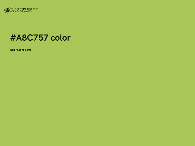 #A8C757 color image