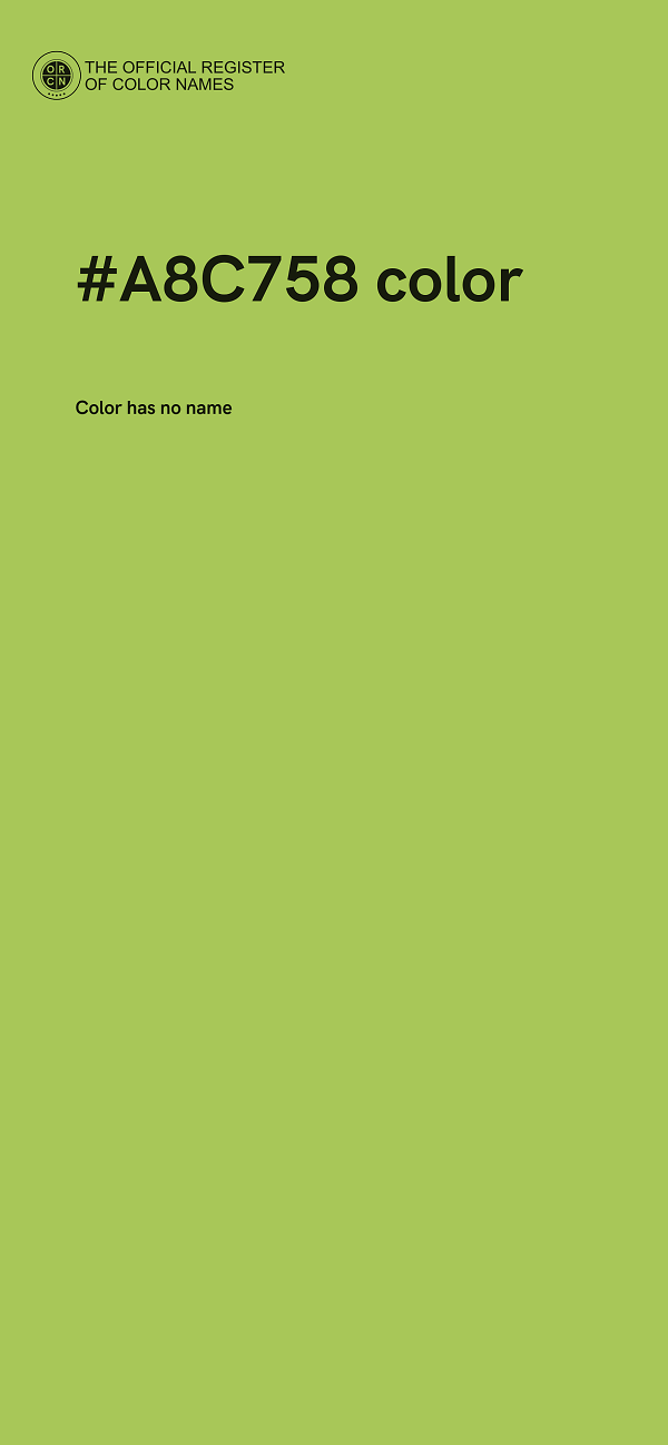 #A8C758 color image