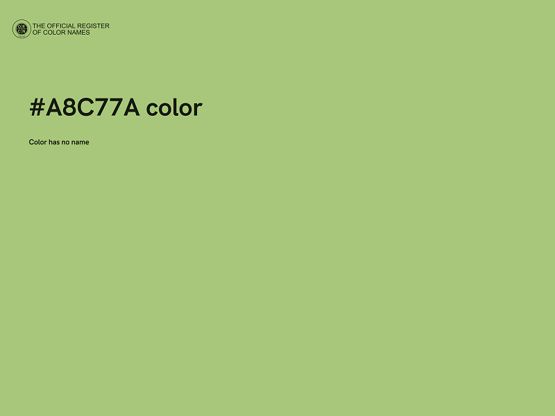 #A8C77A color image