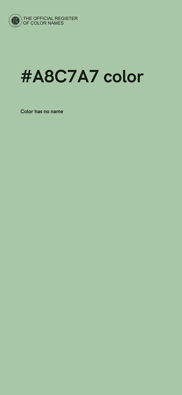 #A8C7A7 color image