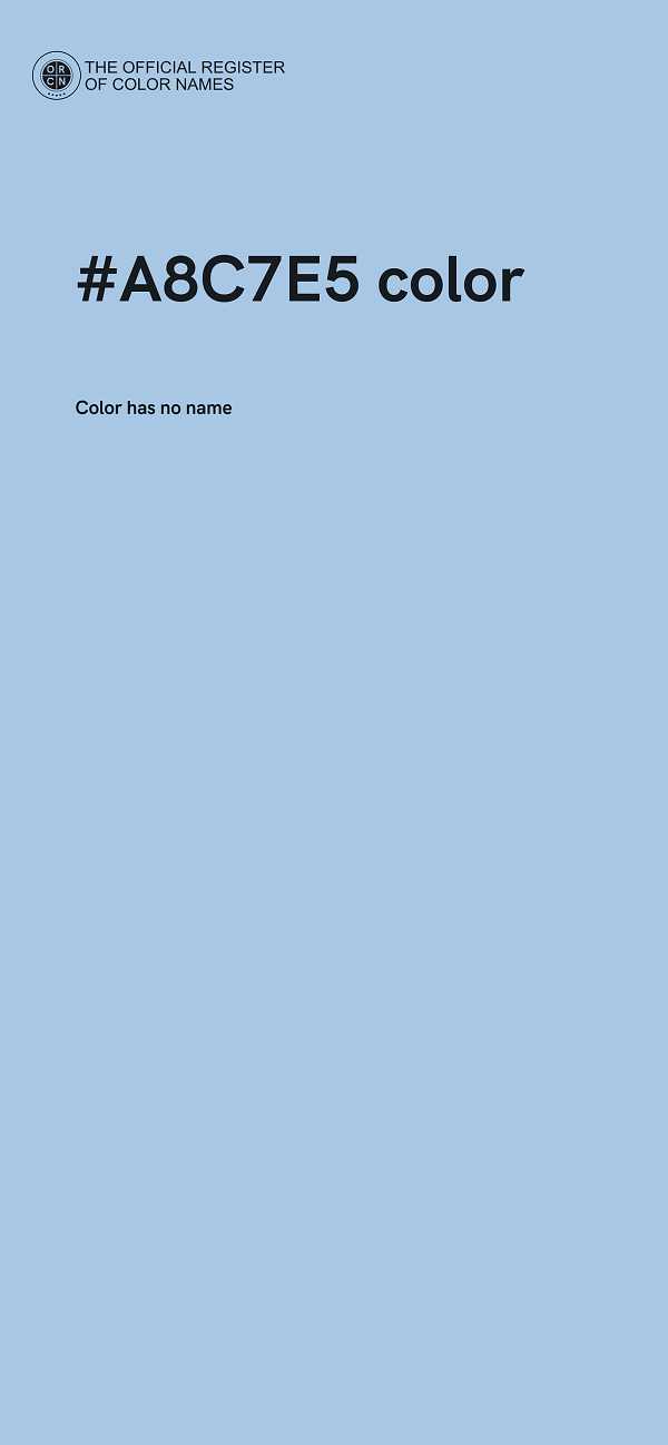 #A8C7E5 color image