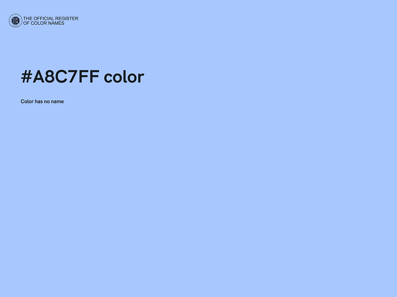 #A8C7FF color image
