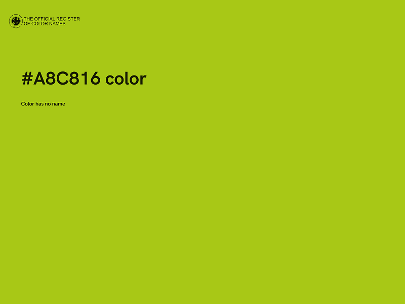 #A8C816 color image