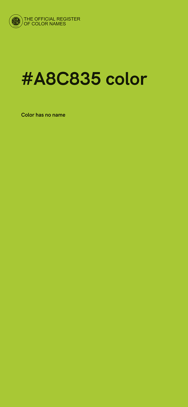 #A8C835 color image