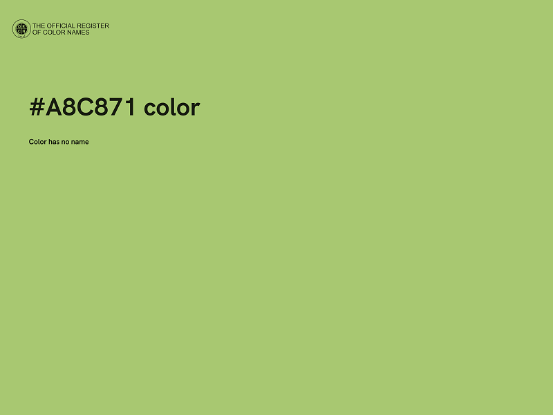 #A8C871 color image