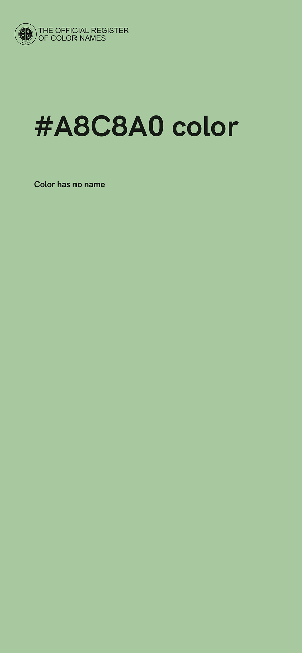 #A8C8A0 color image