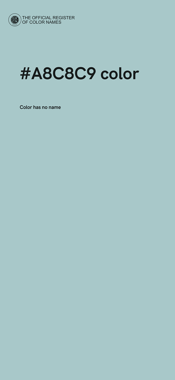 #A8C8C9 color image