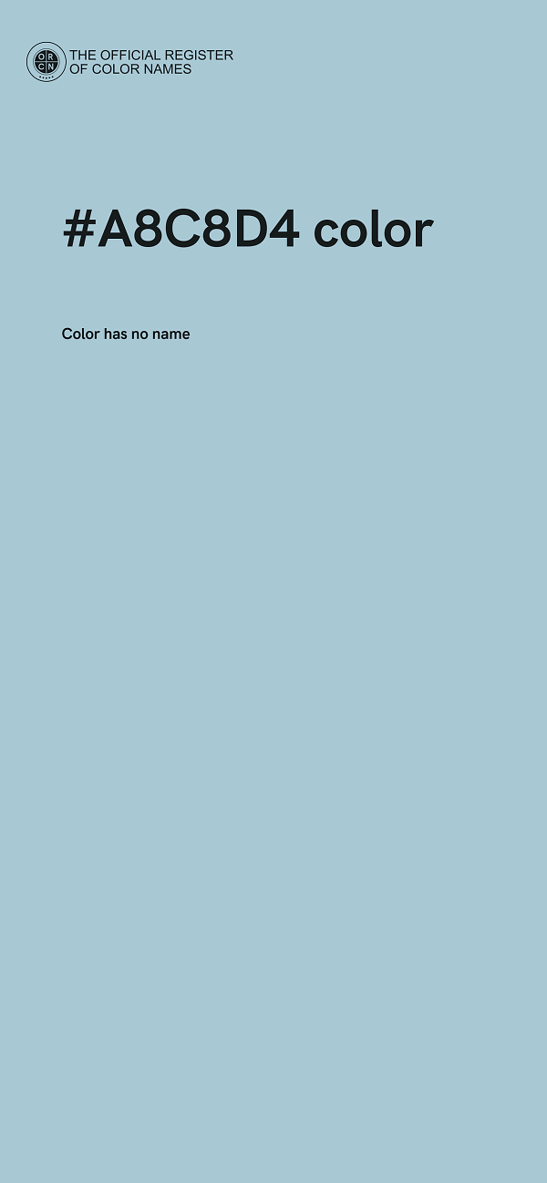 #A8C8D4 color image