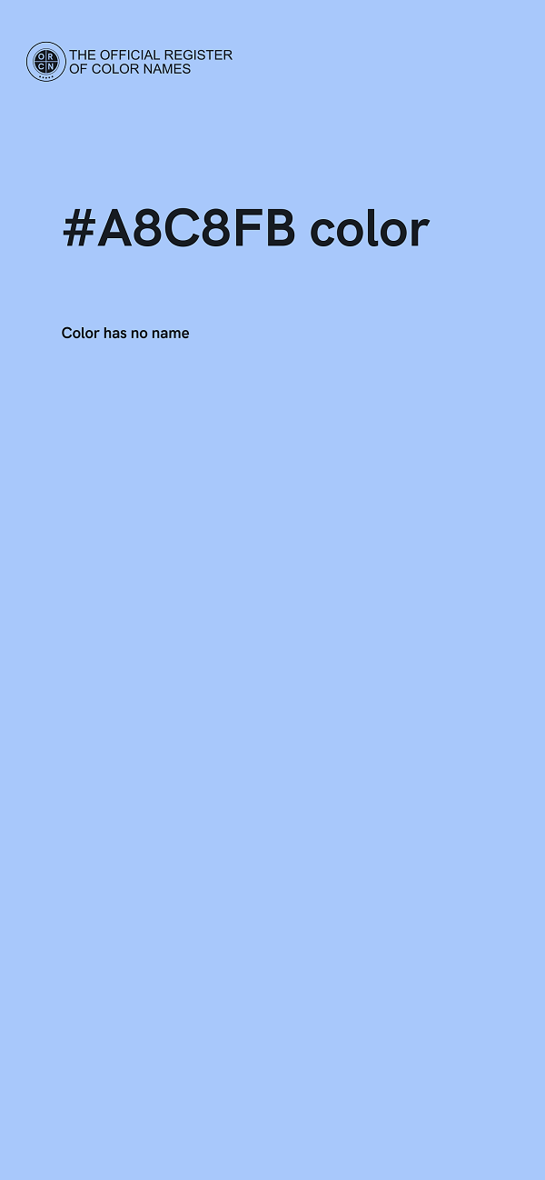 #A8C8FB color image