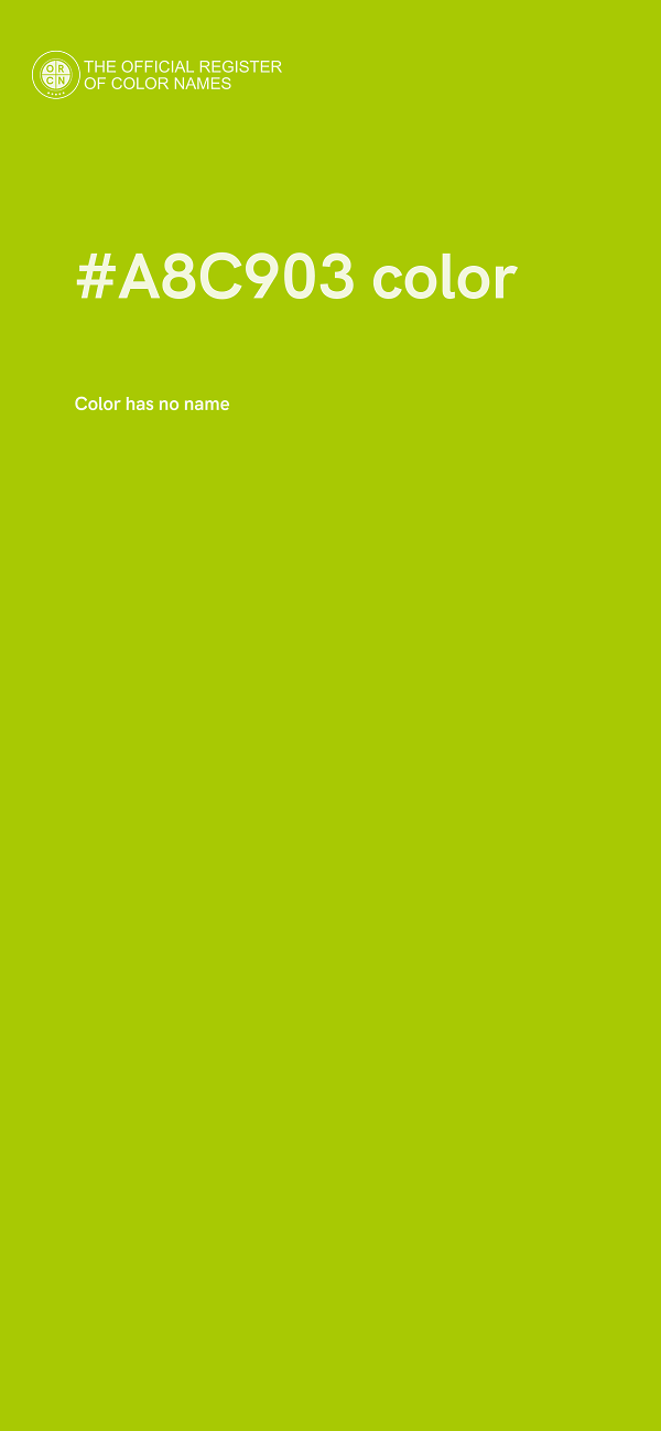 #A8C903 color image