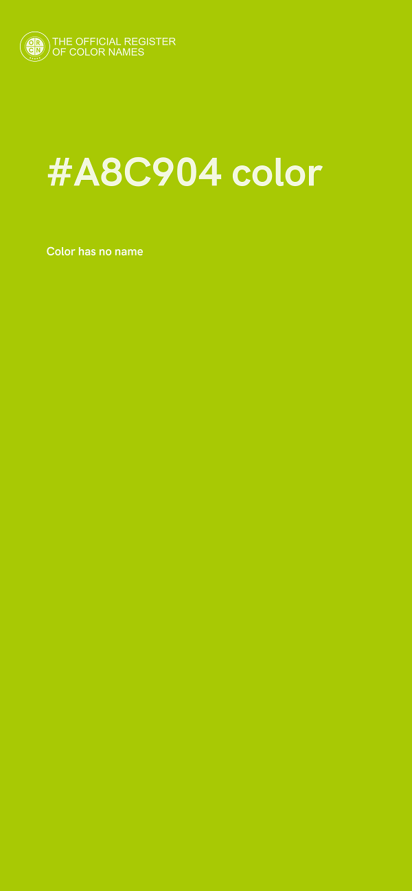 #A8C904 color image