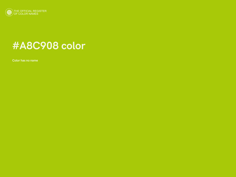 #A8C908 color image