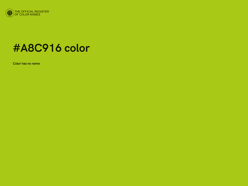 #A8C916 color image