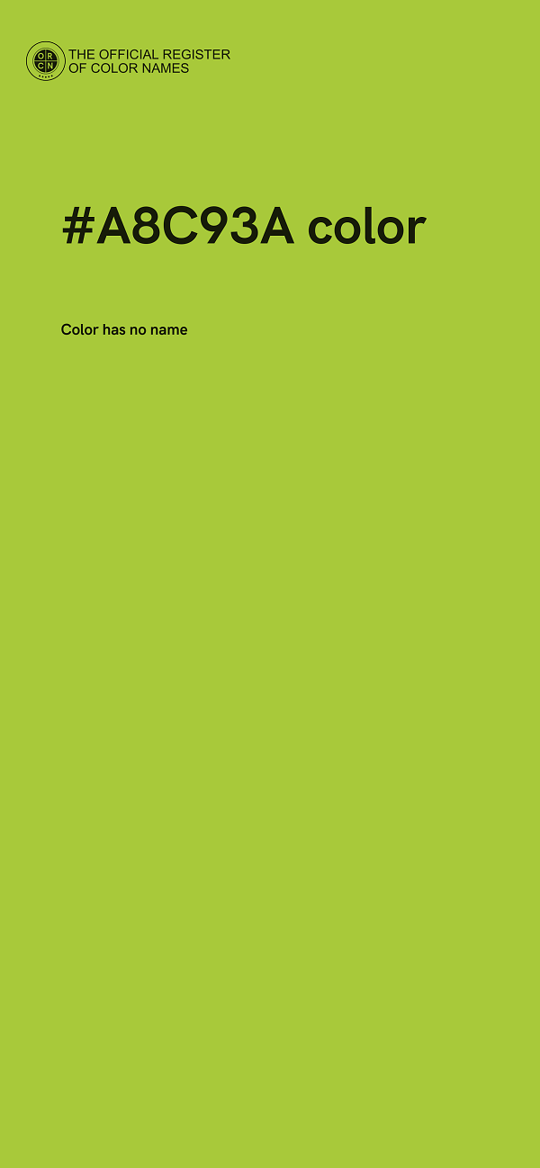 #A8C93A color image