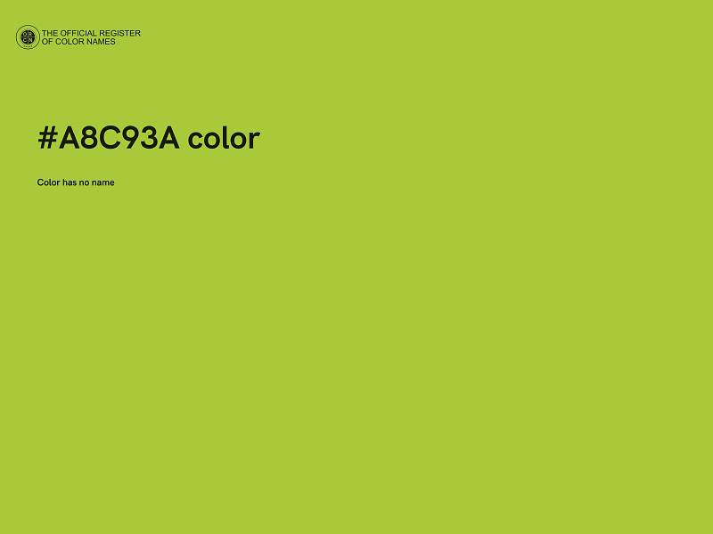 #A8C93A color image