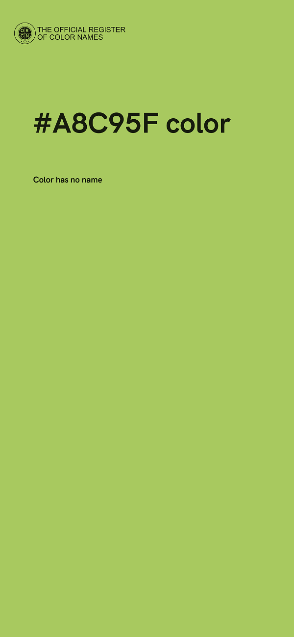#A8C95F color image