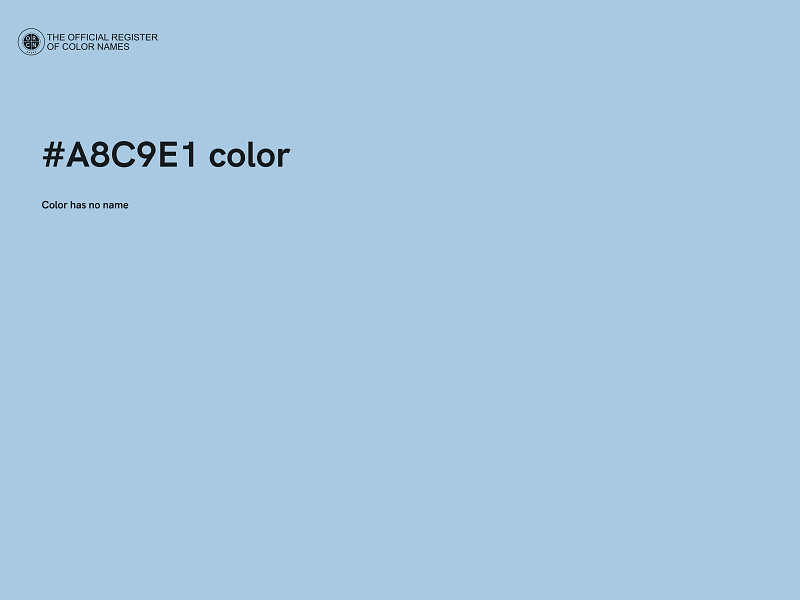 #A8C9E1 color image