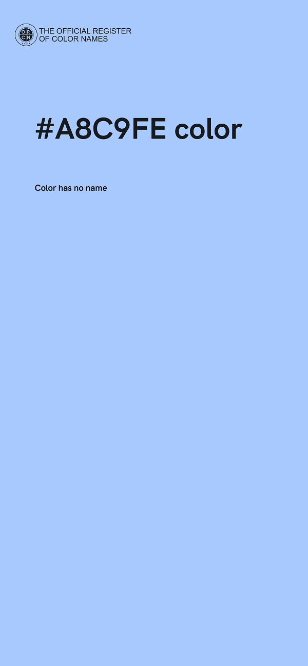 #A8C9FE color image