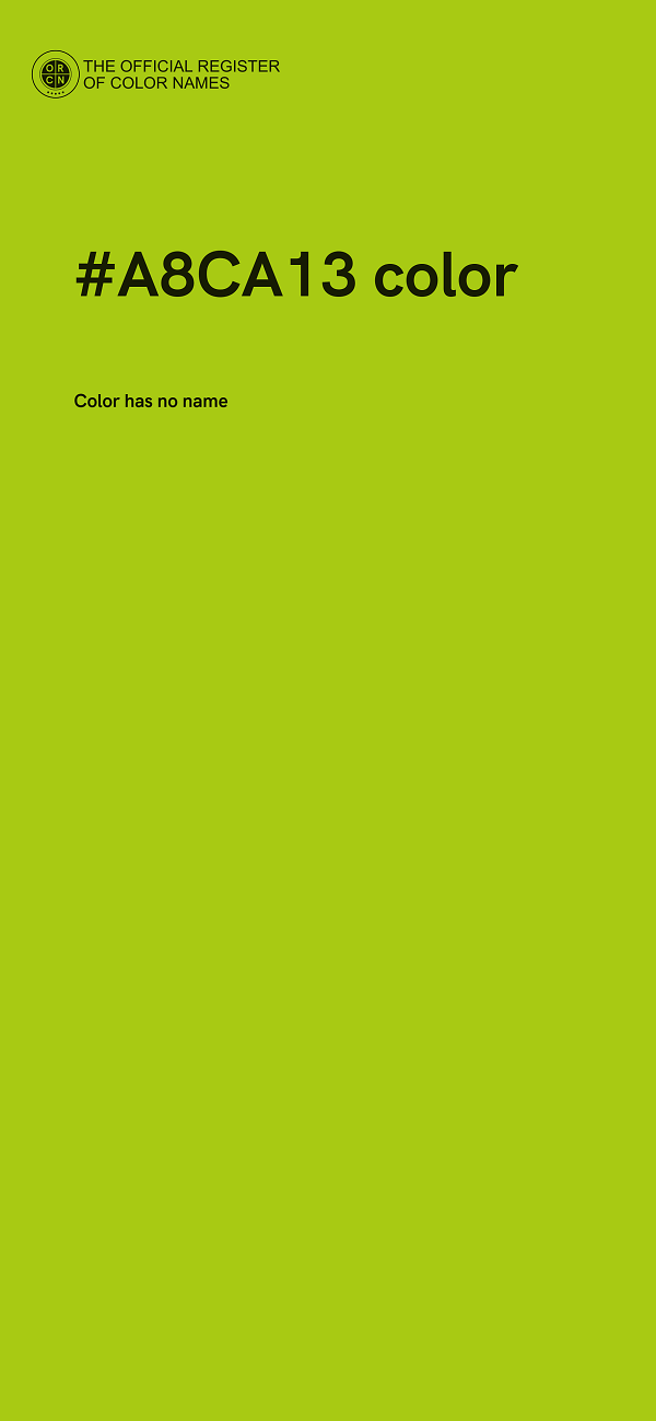 #A8CA13 color image