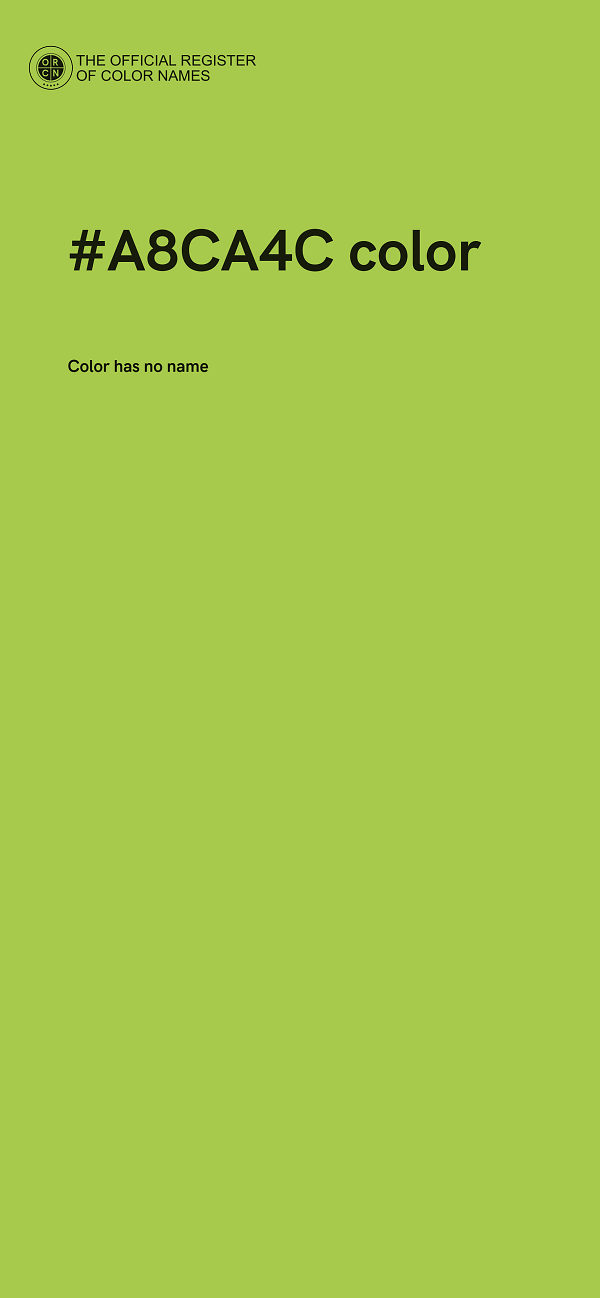 #A8CA4C color image