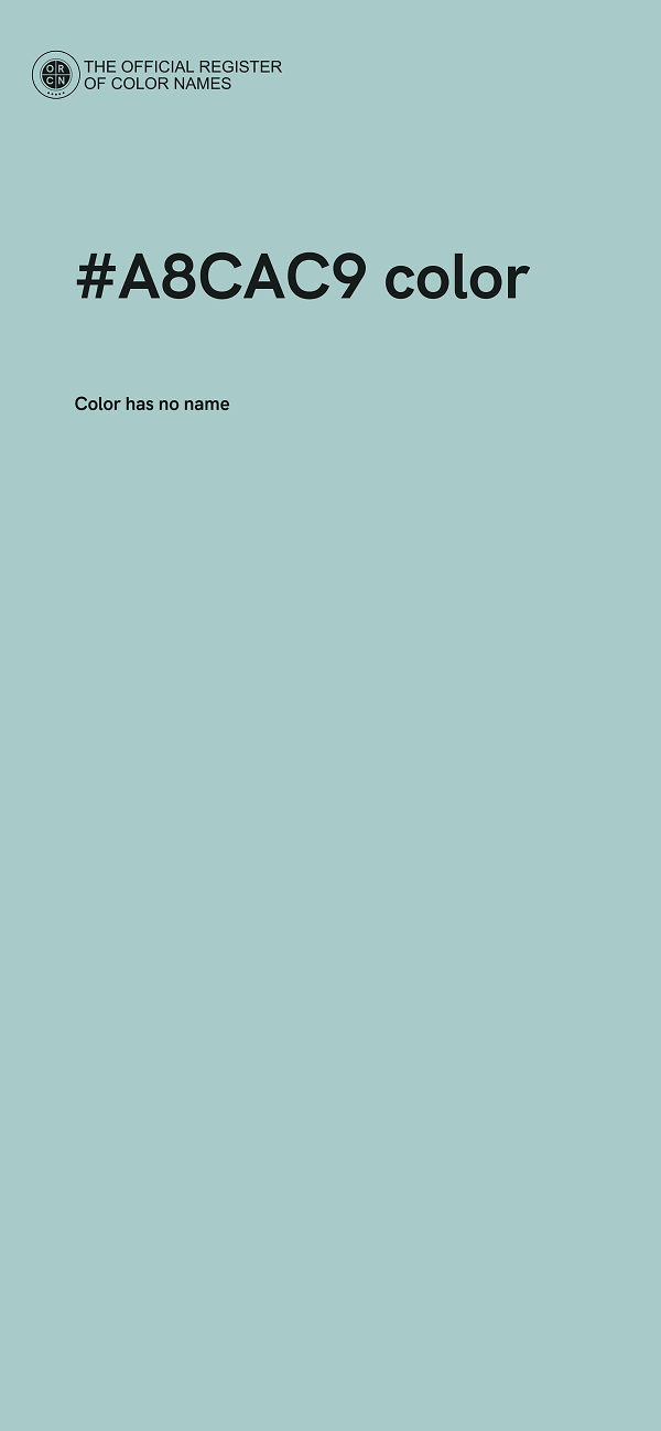 #A8CAC9 color image