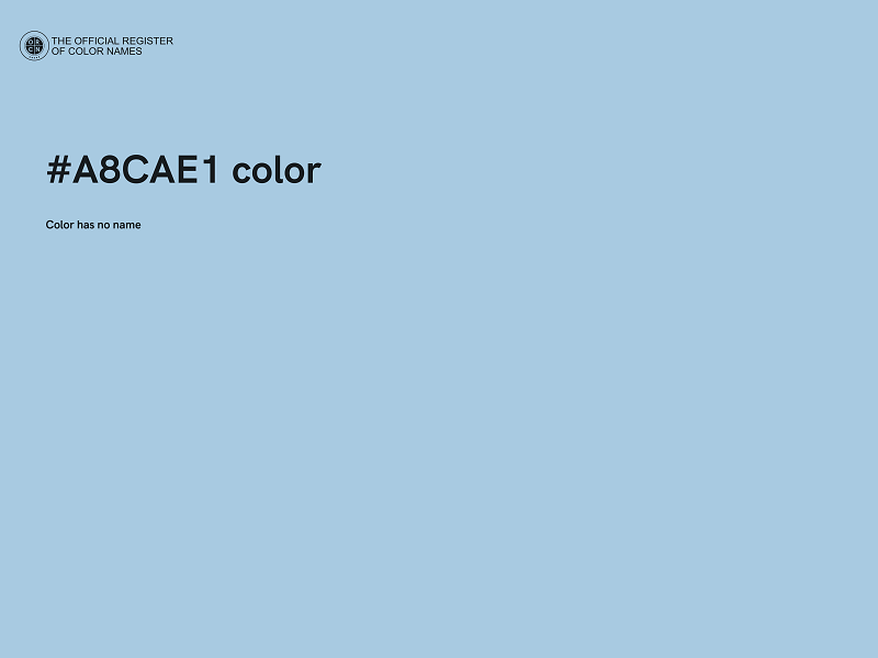 #A8CAE1 color image